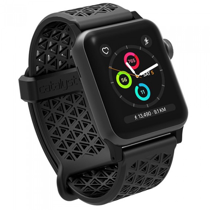 DÂY ĐEO THAY THẾ APPLE WATCH 38MM CATALYST SPORT BAND (SERIES 3/2/1 - ĐEN)